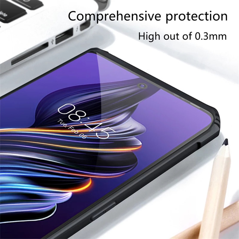 Ốp lưng túi khí Tecno Pova 7 Ultra 6 5 4 Pro 3 Neo 2 5G 4G Vỏ chống sốc trong suốt