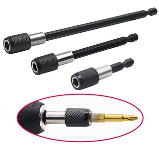 6,35mm / 1 / 4in Chuôi lục giác nhanh Phát hành tuốc nơ vít điện từ tính Giá đỡ Bit mở rộng 60mm 100mm 150mm Thanh nối dài