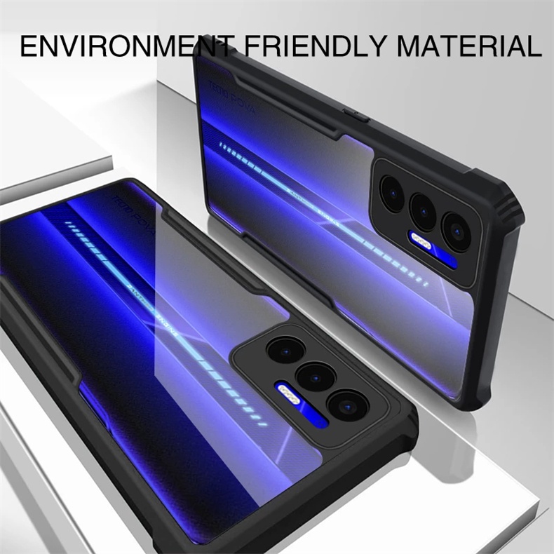 Ốp lưng túi khí Tecno Pova 7 Ultra 6 5 4 Pro 3 Neo 2 5G 4G Vỏ chống sốc trong suốt