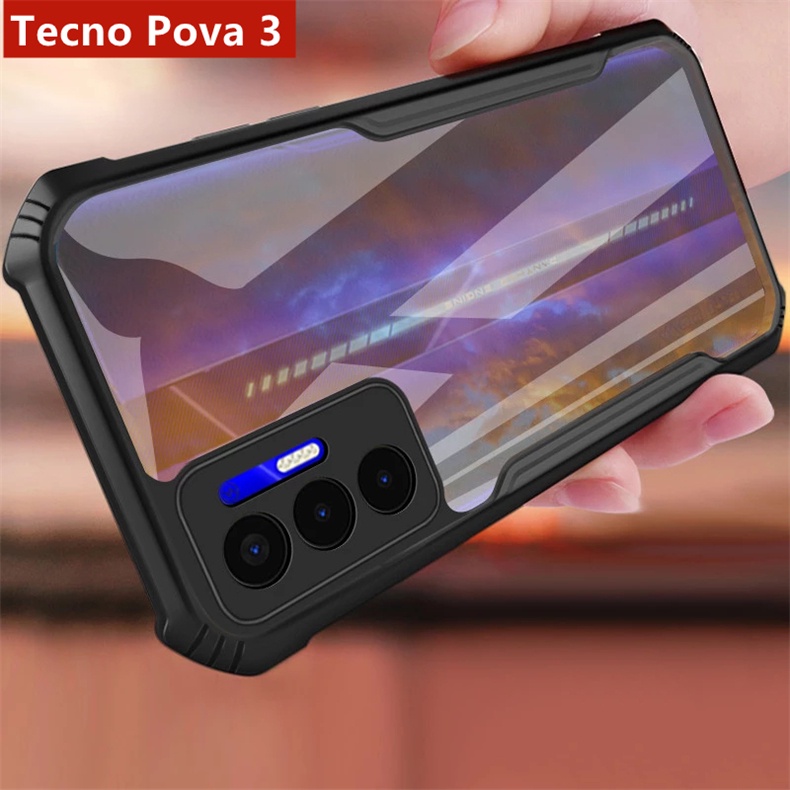 Ốp lưng túi khí Tecno Pova 7 Ultra 6 5 4 Pro 3 Neo 2 5G 4G Vỏ chống sốc trong suốt