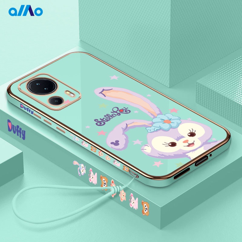 Ốp Điện Thoại Dẻo Mạ Màu 6D Chống Sốc Sang Trọng Có Dây Đeo Cho Xiaomi 13 Lite 13 Pro 13 Xiaomi 12T Pro 12T 12 Lite