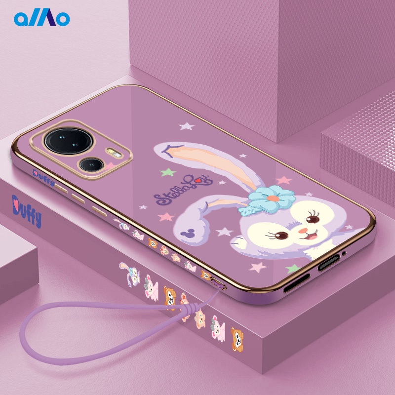 Ốp Điện Thoại Dẻo Mạ Màu 6D Chống Sốc Sang Trọng Có Dây Đeo Cho Xiaomi 13 Lite 13 Pro 13 Xiaomi 12T Pro 12T 12 Lite