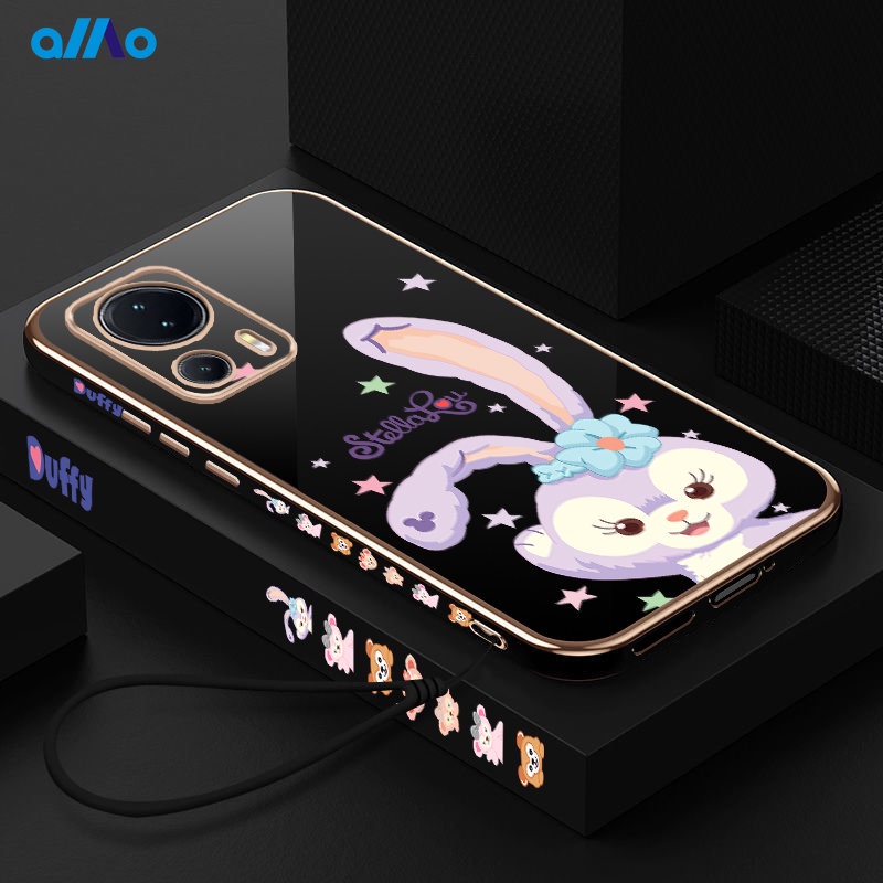 Ốp Điện Thoại Dẻo Mạ Màu 6D Chống Sốc Sang Trọng Có Dây Đeo Cho Xiaomi 13 Lite 13 Pro 13 Xiaomi 12T Pro 12T 12 Lite