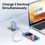 Bộ sạc USB C UGREEN 65W Nexode 3 cổng Khối sạc GaN Bộ sạc tường nhỏ gọn có thể gập lại Tương thích với Dell XPS iPhone 14 Pro Max iPad Pro / Air Galaxy S23 S22 S21