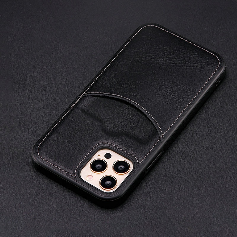 Ốp Điện Thoại Da Chống Sốc Kèm Ngăn Đựng Thẻ Cho iPhone 11 Pro MAX 11ProMAX XS MAX XR XS X 7 8 Plus SE2 SE3 SE 2022 2020