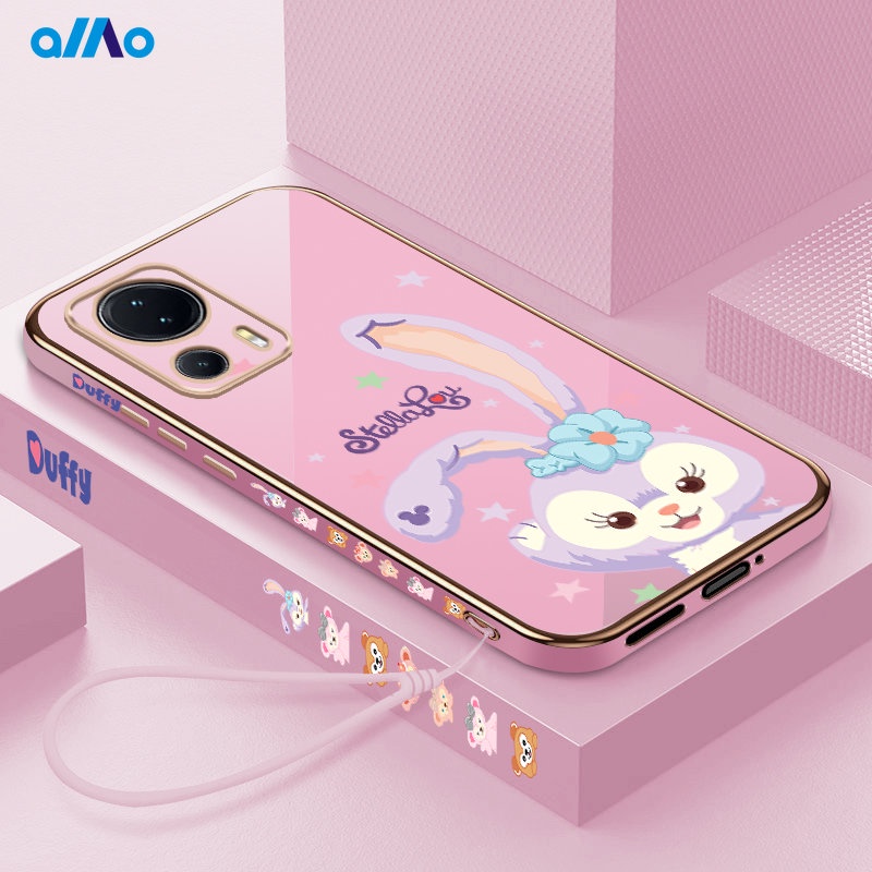 Ốp Điện Thoại Dẻo Mạ Màu 6D Chống Sốc Sang Trọng Có Dây Đeo Cho Xiaomi 13 Lite 13 Pro 13 Xiaomi 12T Pro 12T 12 Lite