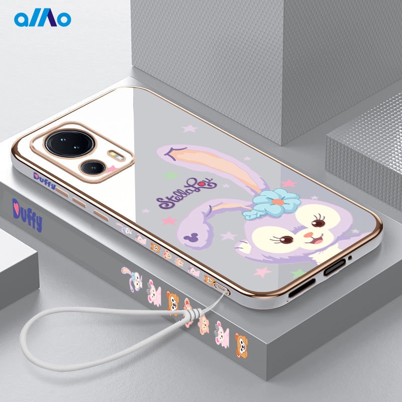 Ốp Điện Thoại Dẻo Mạ Màu 6D Chống Sốc Sang Trọng Có Dây Đeo Cho Xiaomi 13 Lite 13 Pro 13 Xiaomi 12T Pro 12T 12 Lite