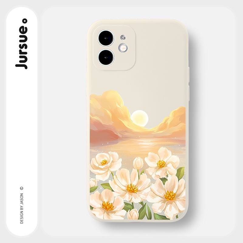 Ốp lưng JURSUE mềm chống sốc hình độc lạ dễ thương đẹp Cho iPhone 17 16 15 14 13 12 11 Pro Max SE 2020 X XR XS ip 8 7 Plus Y3050