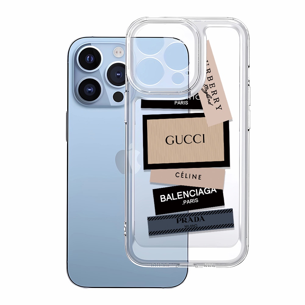Iphone 16 15 pro 14 promax 14 pro 12 12 pro MAX 13 13pro 13 pro MAX XS Nhãn DIY tự làm Vỏ điện thoại trong suốt chống rơi 7 8Plus vỏ mềm XS MAX