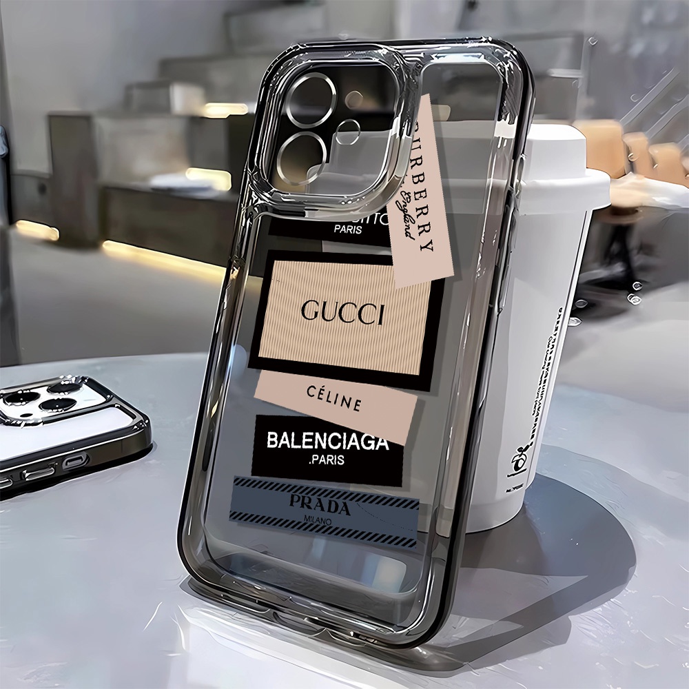 Iphone 16 15 pro 14 promax 14 pro 12 12 pro MAX 13 13pro 13 pro MAX XS Nhãn DIY tự làm Vỏ điện thoại trong suốt chống rơi 7 8Plus vỏ mềm XS MAX