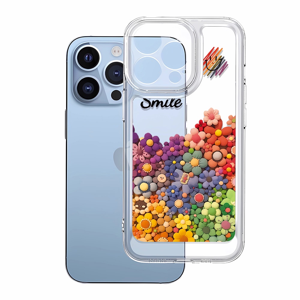 Ốp điện thoại iphone 16 15 pro 14 promax 14 pro 12 12 pro MAX 13 13pro 13 pro MAX XS SunflowerTransparent chống rơi 7 8Plus vỏ mềm XS MAX