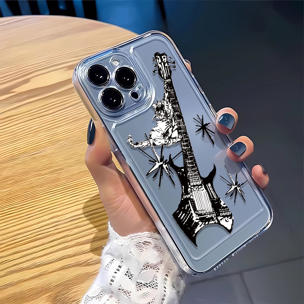 Ốp Điện Thoại Hình Đàn guitar Đen Cho iphone 15 pro 14 promax 14 pro 12 12 pro max 13 13pro 13 pro max xs
Ốp Điện Thoại Mềm Trong Suốt Chống Rơi Cho Iphone 7 8plus xs max 7 8plus