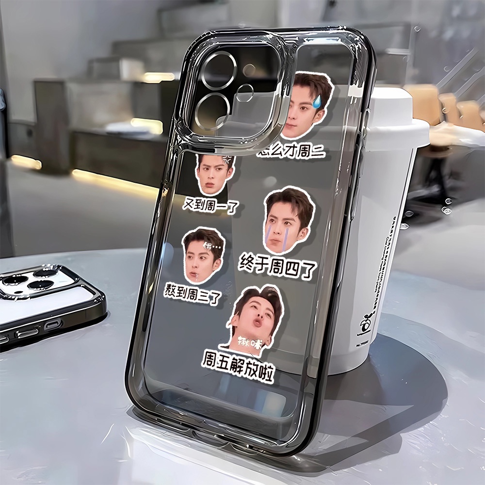 Iphone 16 15 pro 14 promax 14 pro 12 12 pro MAX 13 13pro 13 pro MAX XS Wang Hedi 's Week Vỏ điện thoại trong suốt chống rơi 7 8Plus vỏ mềm XS MAX
