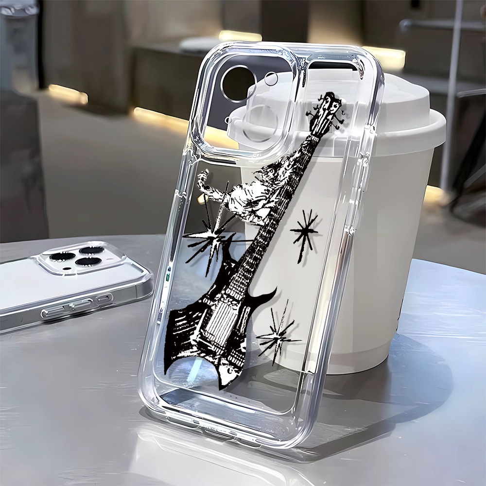 Ốp Điện Thoại Hình Đàn guitar Đen Cho iphone 15 pro 14 promax 14 pro 12 12 pro max 13 13pro 13 pro max xs
Ốp Điện Thoại Mềm Trong Suốt Chống Rơi Cho Iphone 7 8plus xs max 7 8plus