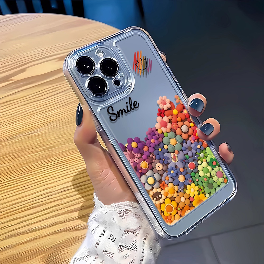 Ốp điện thoại iphone 16 15 pro 14 promax 14 pro 12 12 pro MAX 13 13pro 13 pro MAX XS SunflowerTransparent chống rơi 7 8Plus vỏ mềm XS MAX