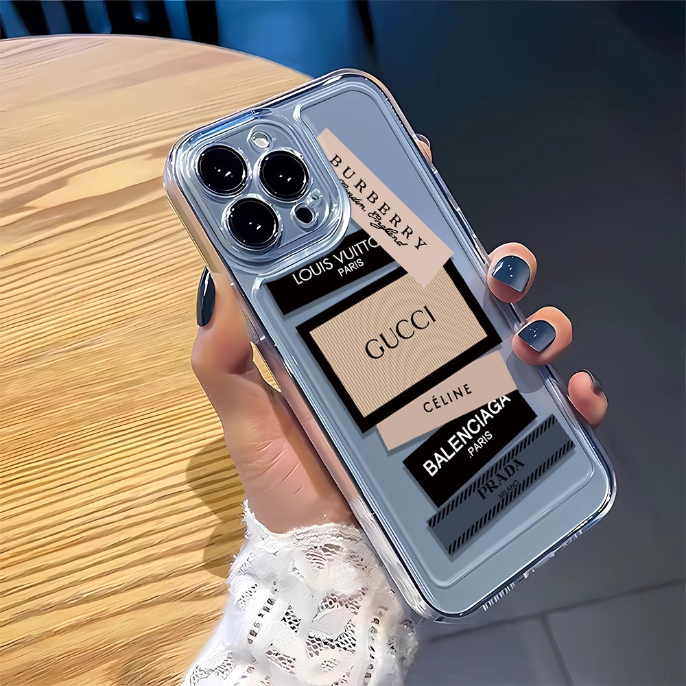 Iphone 16 15 pro 14 promax 14 pro 12 12 pro MAX 13 13pro 13 pro MAX XS Nhãn DIY tự làm Vỏ điện thoại trong suốt chống rơi 7 8Plus vỏ mềm XS MAX