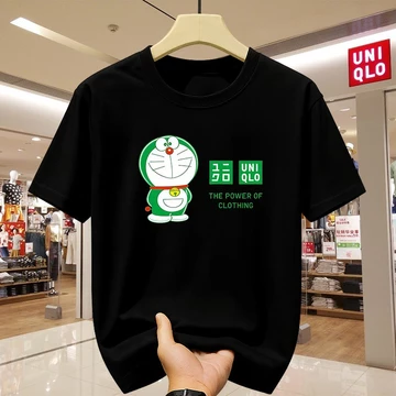 Áo thun nam distro Áo thun Nam Distro nữ tay ngắn Cotton Chải kỹ Áo thun nam chất lượng quần áo nam cơ bản Áo thun Áo Th