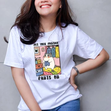 COD ID - Áo thun nữ trơn / Áo thun nữ tay ngắn / Áo thun trơn / Áo thun Unisex / Áo thun in hình DTF / Áo thun hình ảnh / Áo thun tuổi teen