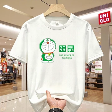 Áo thun nam distro Áo thun Nam Distro nữ tay ngắn Cotton Chải kỹ Áo thun nam chất lượng quần áo nam cơ bản Áo thun Áo Th