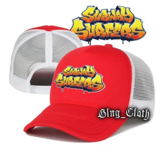 Mũ bóng chày Topi SUBWAY SURFERS Trucker - Topi Jaring Bisbol - Topi Jala Pria Wanita mũ