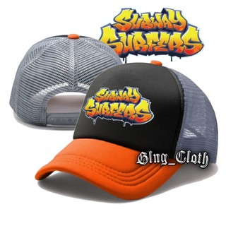 Mũ bóng chày Topi SUBWAY SURFERS Trucker - Topi Jaring Bisbol - Topi Jala Pria Wanita mũ