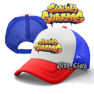 Mũ bóng chày Topi SUBWAY SURFERS Trucker - Topi Jaring Bisbol - Topi Jala Pria Wanita mũ