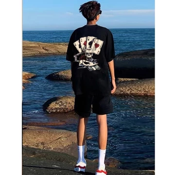 Áo thun nam distro 30% Cotton Áo Thun Nam Distro Áo thun in Họa tiết chất lượng quần áo Áo thun nam cơ bản Thun