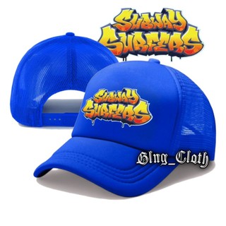 Mũ bóng chày Topi SUBWAY SURFERS Trucker - Topi Jaring Bisbol - Topi Jala Pria Wanita mũ