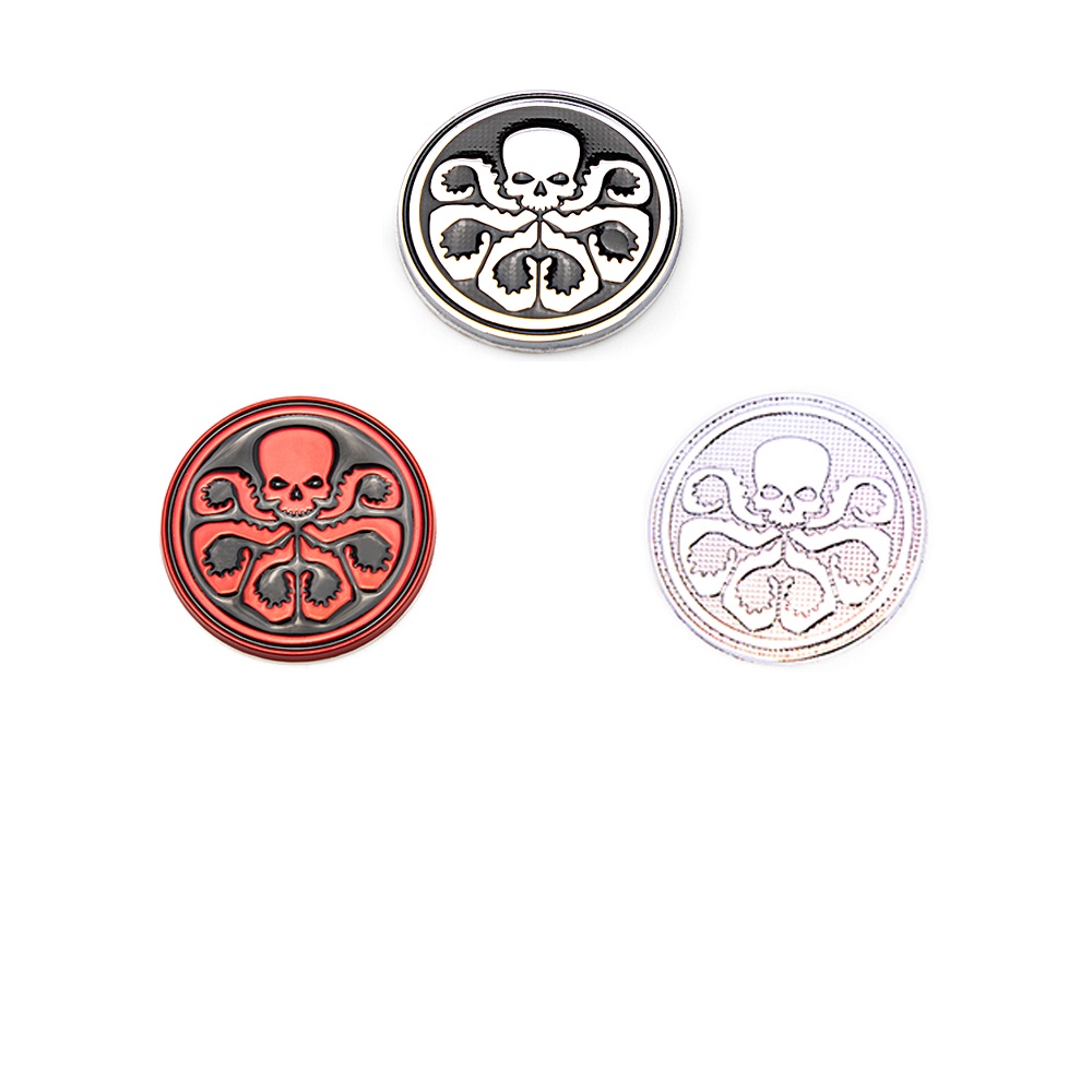2 CHIẾC HYDRA Skeleton Skull Octopus Animal Hot Metal Sticker Phụ kiện ...