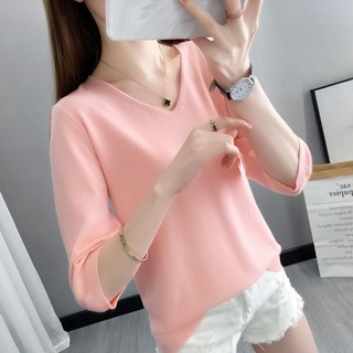 Đầm Mùa Hè Băng Lụa Dệt Kim Nữ Mỏng Phong Cách Mùa Hè Cổ Chữ v Bên Ngoài Mặc Rời Đáy Nửa Tay @ -
