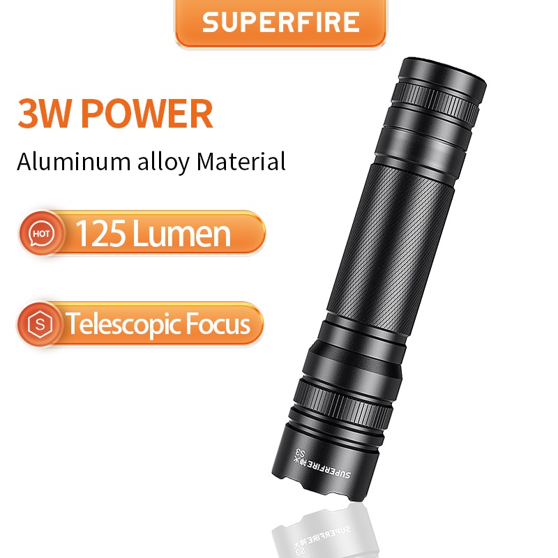 Đèn Pin Siêu Sáng SUPERFIRE S3 Mini Chống Thấm Nước Sử Dụng Pin ...