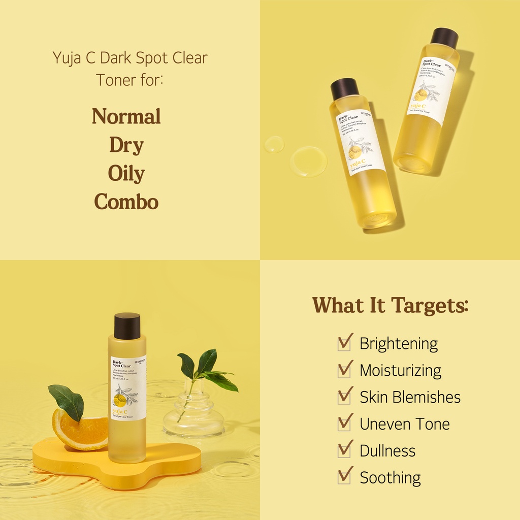 Ảnh Set dưỡng Vitamin C Yuja Niacinamide sáng da mờ thâm Toner 200ml + Niacinamide Serum 50ml + kem dưỡng 61ml / Yuja Trio Set 1