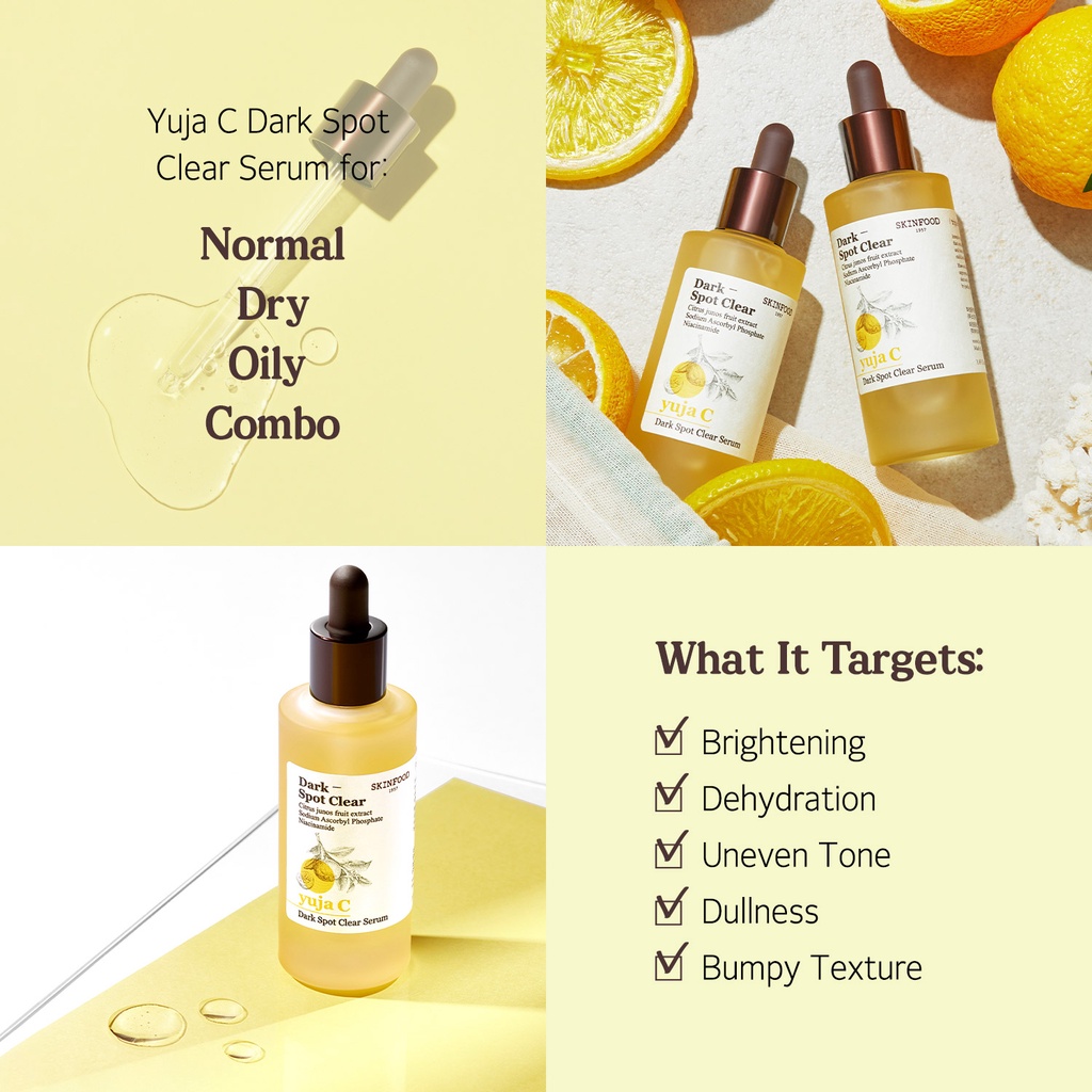 Ảnh Set dưỡng Vitamin C Yuja Niacinamide sáng da mờ thâm Toner 200ml + Niacinamide Serum 50ml + kem dưỡng 61ml / Yuja Trio Set 3