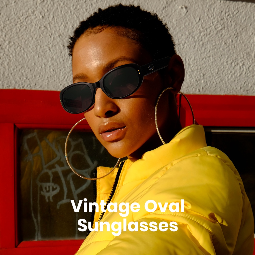 Cyxus Kính Mát Retro Gọng Oval Thời Trang Chống Tia UV400 Cho Cả Nam Và Nữ Phù Hợp Đi Biển Và Hoạt Động Ngoài Trời 1057