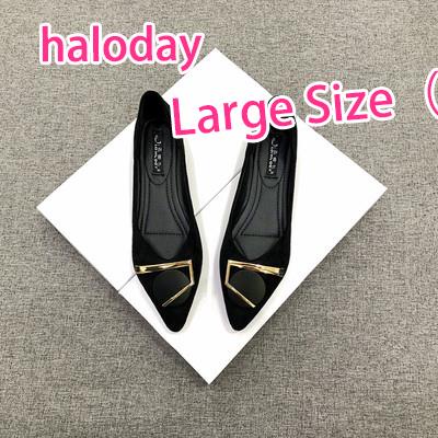 (((31-45) Giày Nữ Size Lớn✨Giày Mũi Nhọn Phẳng Mùa Xuân Đế Bằng Thoải Mái Mặc Ngoài Trời Phù Hợp Với Phong Cách Nữ Nhẹ Nhàng Cổ Tích Giày Nhỏ Size 31-34