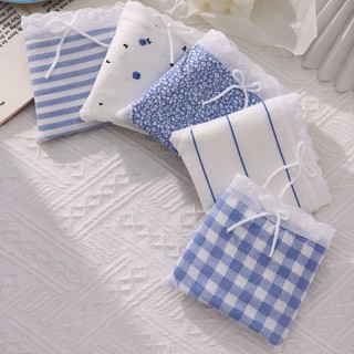 Quần Lót Cotton Mỏng Lưng Vừa Đính Nơ Họa Tiết Bầu Trời Xanh Dương Thời Trang Mùa Hè Cho Nữ