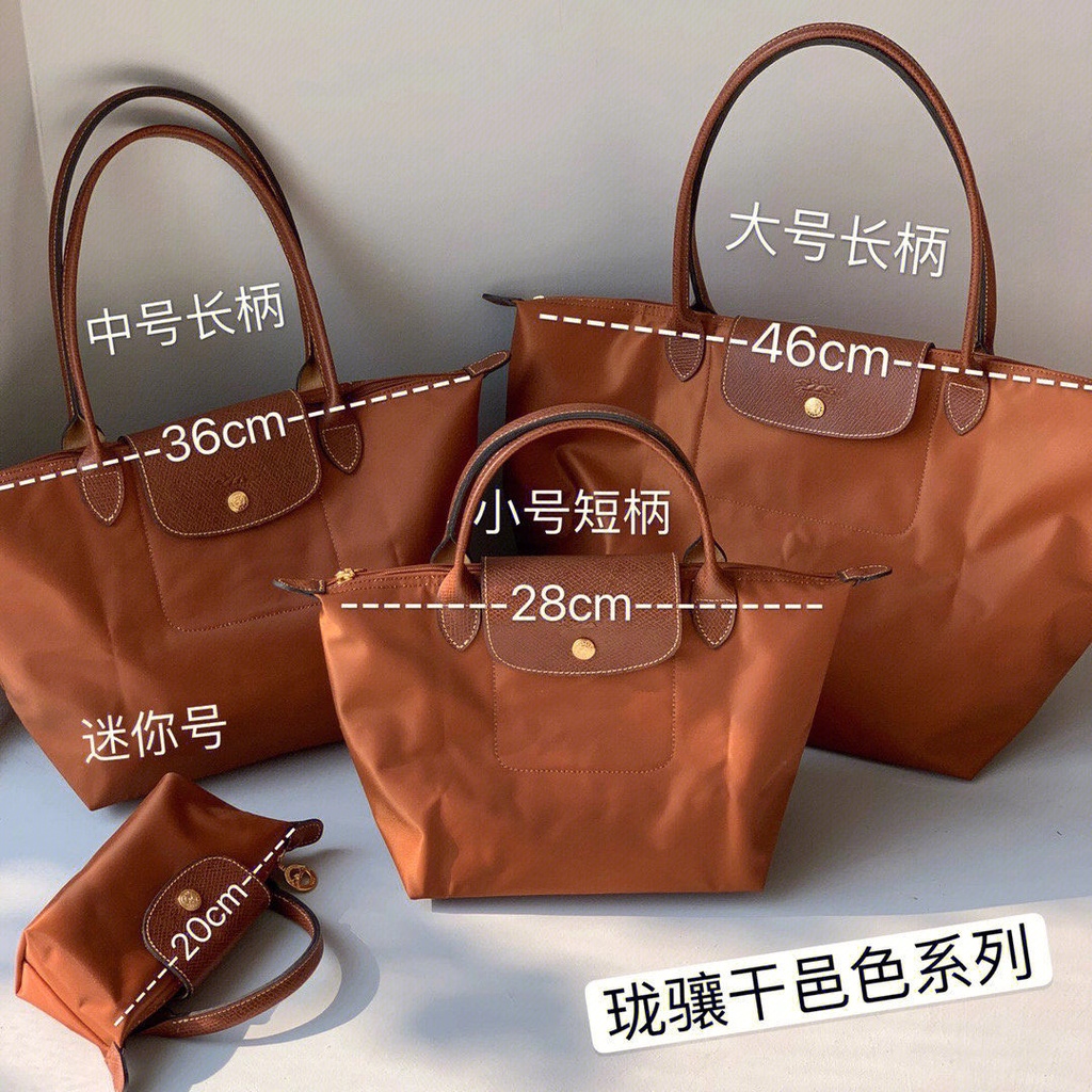 Túi Xách Da nylon Đeo Vai Tay Cầm Dài Chống Thấm Nước Kích Thước Vừa Và Lớn Phong Cách Pháp Cho Nữ