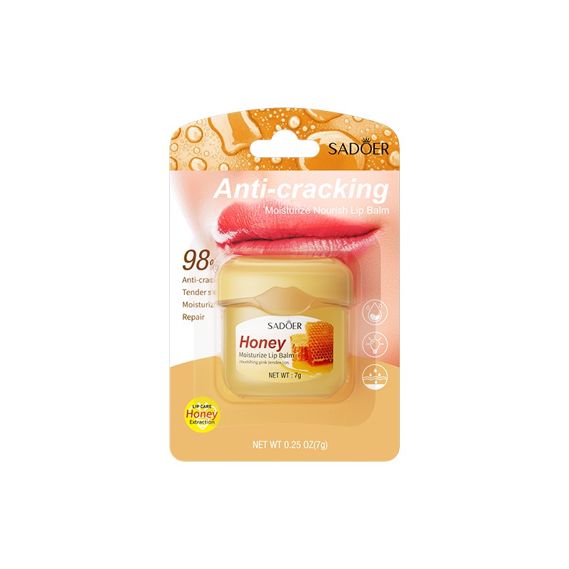 Ảnh Son dưỡng môi LAIKOU chiết xuất mật ong / bơ / đào dưỡng ẩm tái tạo đường viền môi 7g 4