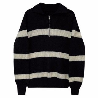 Áo Sweater Dệt Kim Tay Dài Cổ Tròn Cho Nữ
