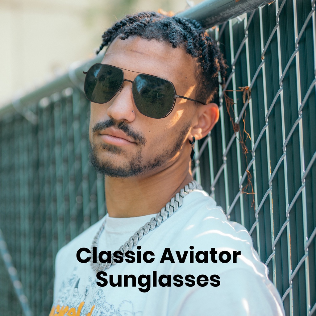 Cyxus Kính Mát Phân Cực Aviator Nam Chống Tia UV400 Đa Dụng Lái Xe Leo Núi Ngoài Trời 1046