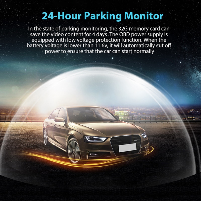 Camera Hành Trình Xe Hơi LF9 Pro 1080P Hỗ Trợ Quay Đêm 170 Độ°Camera Dvr Thông Minh FOV 24H Đỗ Xe Cho Ô Tô 70Mai