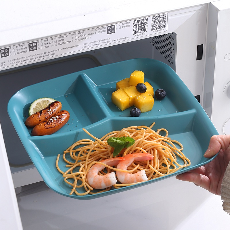 Khay Nhựa PP 211 3 Ngăn Đựng Thức Ăn Trái Cây / Thức Ăn Trưa An Toàn Tiện Dụng