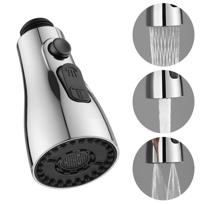 3 Chức Năng Bồn Rửa Nhà Bếp Kéo Xuống Vòi Kéo Ra Phun Vòi Thay Thế Một Phần Xịt Đầu Vòi Xịt Phần