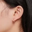 Bamoer Hoa Tai bạc 925 Hình Trái Tim Đỏ Cho Nữ