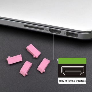 5 / 10 Chiếc Giao Diện HDMI Silicon Nhiều Màu Sắc Chống Bụi Cắm Máy Tính Giao Diện Độ Nét Cao Chống Bụi Chống Thấm Nước Bảo Vệ Cắm