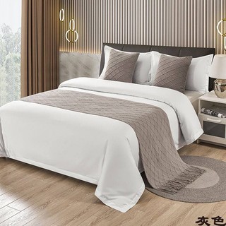 Bed Runner Khăn Trải Giường Khách Sạn Cao Cấp Hiện Đại Đơn Giản Màu Trơn Gối Đầu Giường
