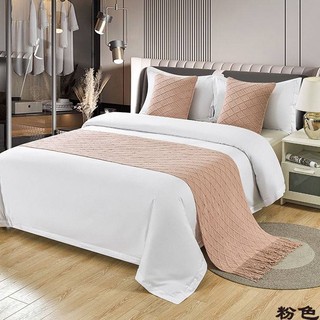 Bed Runner Khăn Trải Giường Khách Sạn Cao Cấp Hiện Đại Đơn Giản Màu Trơn Gối Đầu Giường
