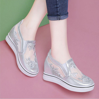 Giày lưới đa năng cho nữ. Giày trắng nhỏ cao cấp có hơi thở