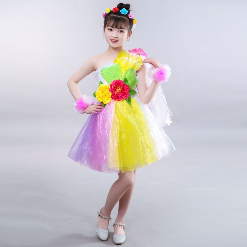 儿童环保服装手工制作塑料衣服幼儿园环保衣服走秀亲子时装秀演出Phụ Kiện Bảo Vệ Môi Trường Cho Trẻ Em pro 9.18 Bằng Nhựa Làm Thủ Công