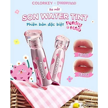 Son Tint Colorkey Watery Tint POKKY MAO – Bền Màu, Không Dính Cốc, Mịn Môi 2.5g | BLINK HOUSE